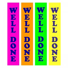 Buffalo Sports Pack of 4 Well Done Ribbons | 4 Colours